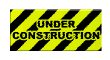 Under construction sign flip animation